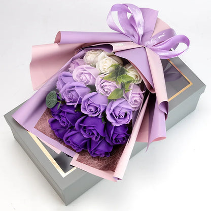 PRESERVED ROSES CLASSIC BOUQUET - LAVENDER