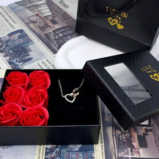 GIFT ROSES BOX - BLACK