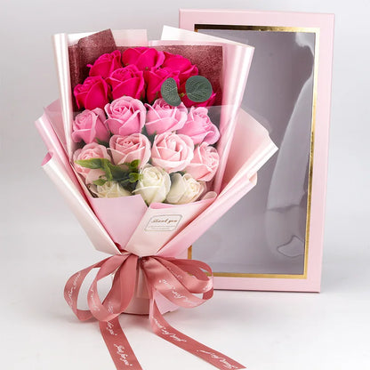 PRESERVED ROSES CLASSIC BOUQUET - PINK